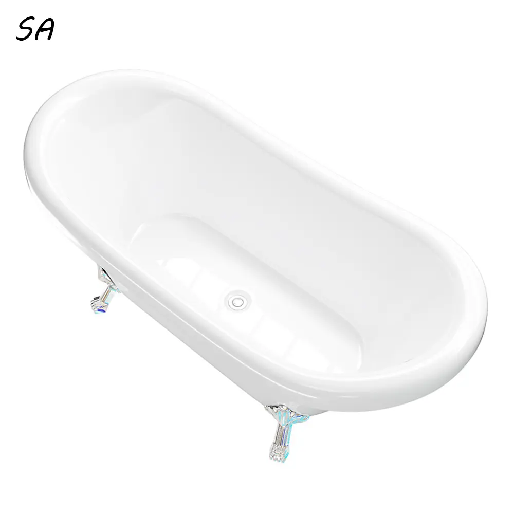 Factory direct selling independent bathtub with high backrest design, double layer durable insulation bathtub