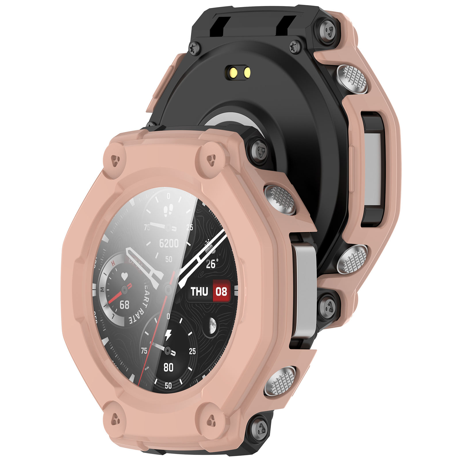 สีชมพูลายดอกไม้บาน