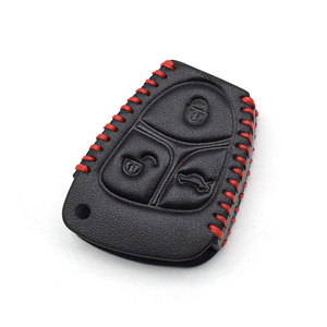 3 düğme PU deri araba uzaktan anahtarlık kılıfı kabuk tutucu koruyucu m-ercedes b-enz sınıf B C E S ML CL SL CLS CLK - Product Image 6