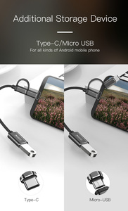 GS02 Yesido 2 In 1 MicroประเภทC Otgอะแดปเตอร์โทรศัพท์มือถือUsbหญิงชายประเภทC Usb C Microอะแดปเตอร์สําหรับSamsung - Product Image 2