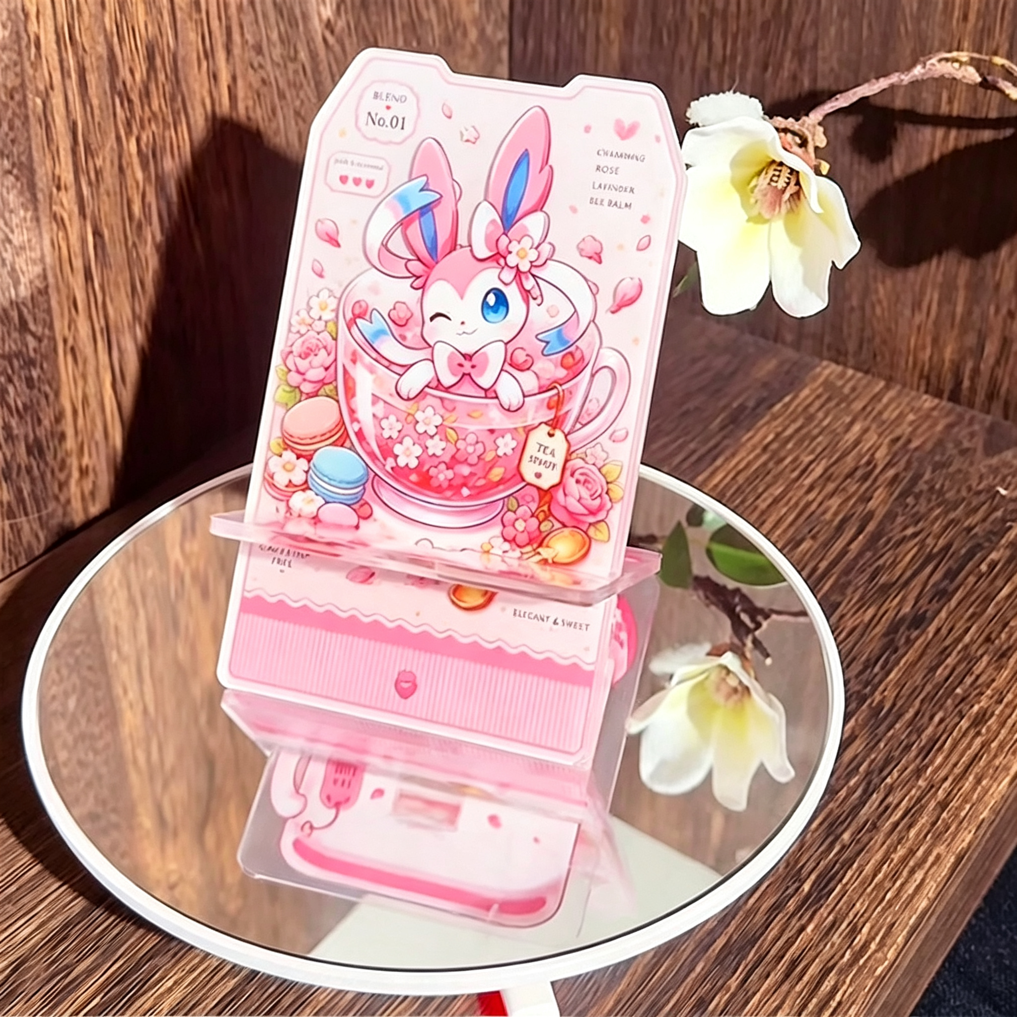 Support Téléphone Rose