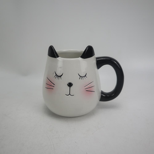 可爱3d动物脸型咖啡杯定制陶瓷餐具套装厨具现代18/10餐具定制尺寸1用户