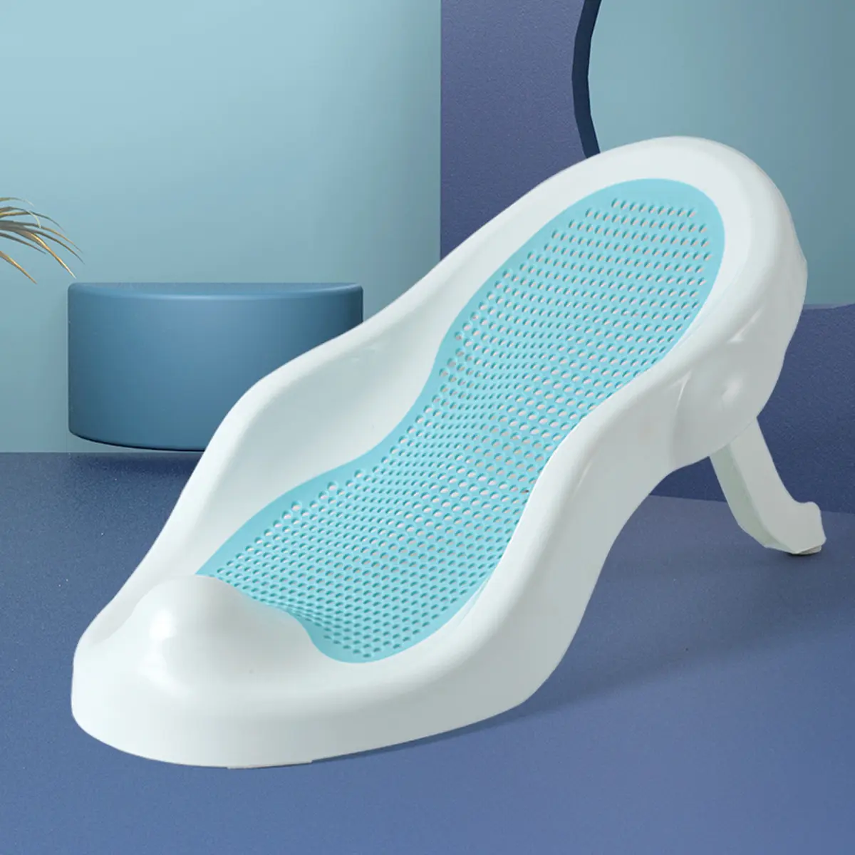 Superior phòng tắm an ninh nhựa trẻ em tắm có thể gập lại gấp trẻ sơ sinh xách tay bé bồn tắm lưới Kệ Net