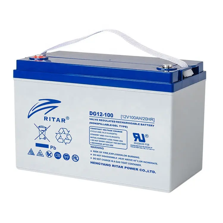 Ritar Battery 12 V 200Ah 12V Volt 100 120 150 250 400 Ah Amp Deep Cycle Agm Solar Energy Batteries