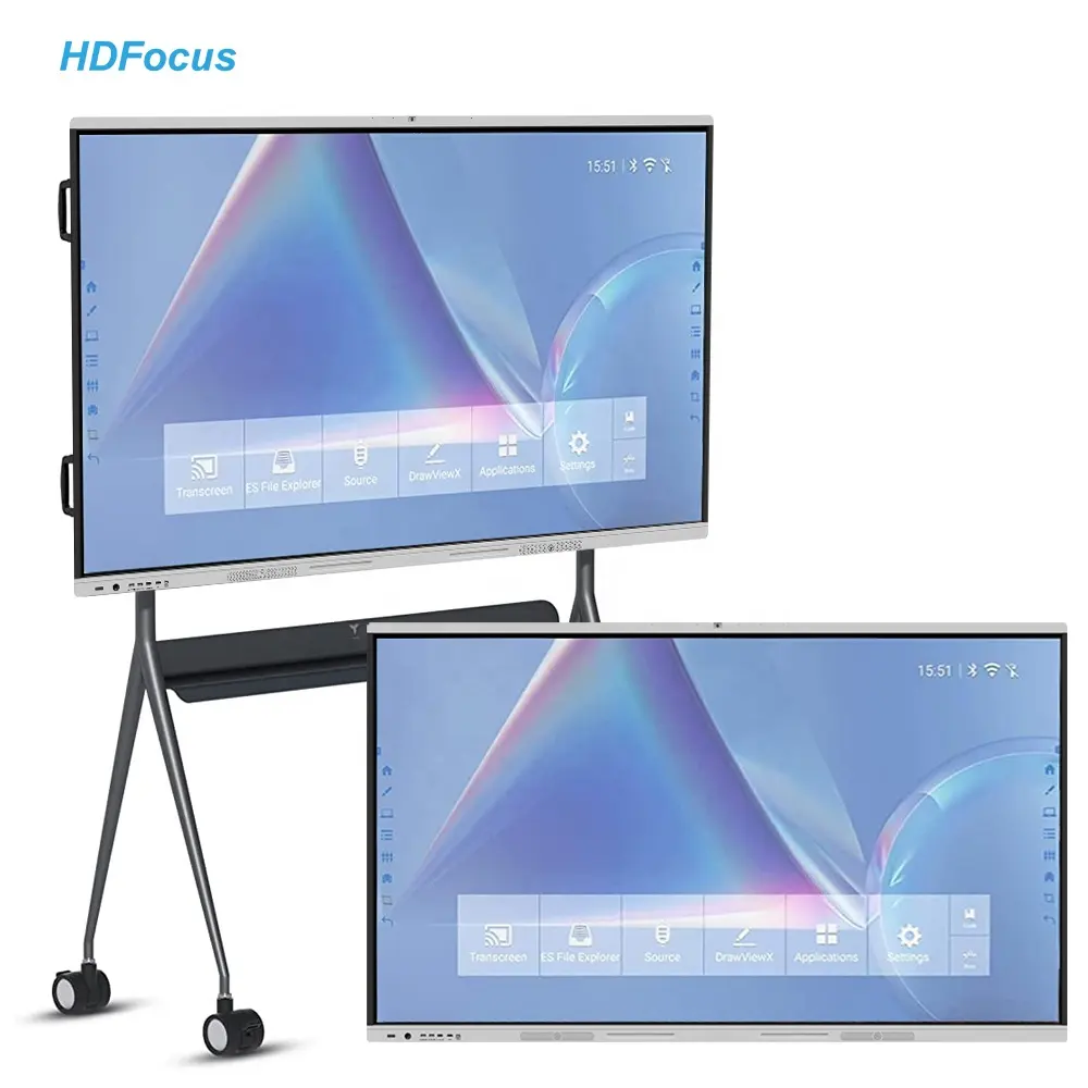 Hdfocus Oem Odm Digitaal Whiteboard 4K Display 65 75 86 Inch Interactieve Flat Panel Multi Touch Screen Smartboard Prijs