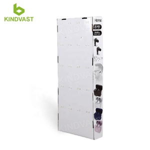 <strong>Custom</strong> <strong>Cardboard</strong> Sidekick / Power Wing <strong>Display</strong> Racks <strong>With</strong> Peg <strong>Hook</strong> for Earphone <strong>Display</strong> Retail - Product Image 6