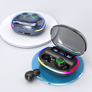RGB Light Led Display True Wireless Earbuds Stereophone Head-Telephone for <strong>Apple</strong> and Android Tws Earphone with Power Bank - Product Image 2