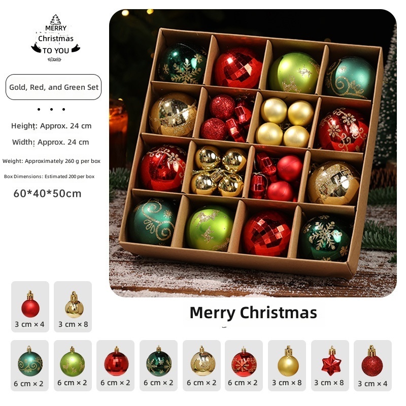 Gold red and green 44 pack