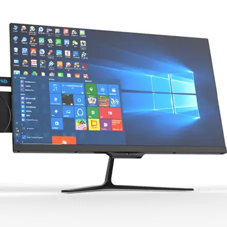 Neues Design OEM 23,8-Zoll-Computer in einem mit 1080P HD IPS-Bildschirm und Kamera anzug