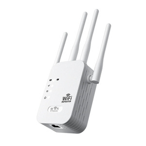 เราเตอร์ขยายช่วงสัญญาณ Wi-Fi ไร้สาย1200Mbps เครื่องขยายสัญญาณ WIFI 4G 5G เราเตอร์ขยายเครือข่ายแบบดูอัลแบนด์พร้อมเสาอากาศ4 & 6