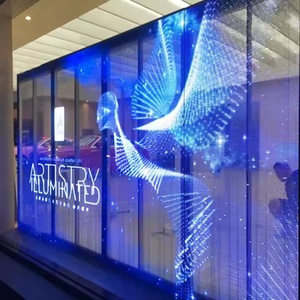 Impermeabile trasparente morbido Led maglia tenda schermo Display flessibile trasparente Led moduli Led per la pubblicità esterna - Product Image 6