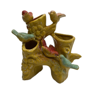 Nordic Style Modern Reactive <strong>Ceramic</strong> Bird Flower Tree Head Decor Wholesale Porcelain Tabletop Vase for Living Room - Product Image 4