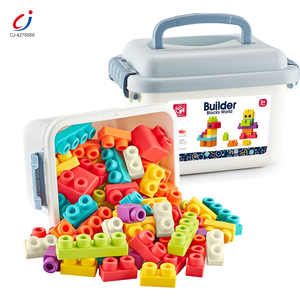 成吉Diy组装砖玩具积木套装橡胶创意早教儿童软积木玩具 - Product Image 4
