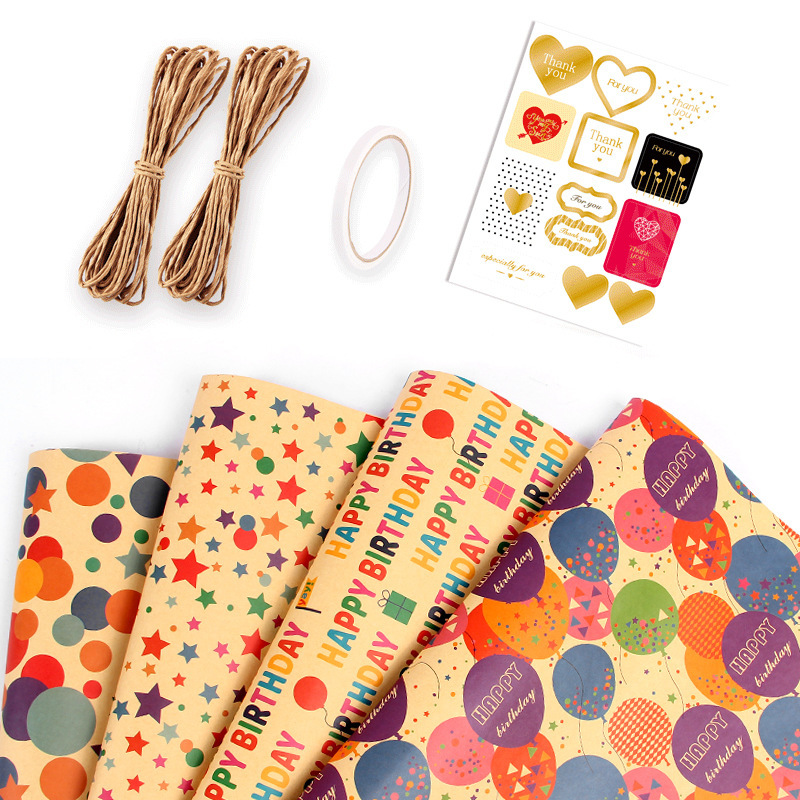 Set (4 sheets of paper accessories)