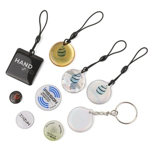Cmrwritable yazılabilir Social 125khz 13.56mhz Rfid epoksi anahtarlık sosyal medya ve erişim kontrol kartı paylaşımı için Nfc Metal etiketi - Product Image 1