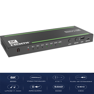 4 Port 8k <strong>hdmi</strong> <strong>2</strong>.1 <strong>Switch</strong> 4 in 1 Out 4k 120hz Hdr <strong>hdmi</strong> <strong>2</strong>.1 Switcher 4x1 Hdcp <strong>2</strong>.3 with ARC/eARC Function - Product Image 4