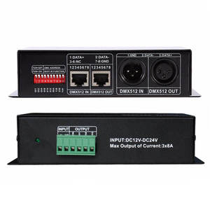 <strong>Dmx</strong> 512 3 Channels Dc12V 24V <strong>Dmx</strong> 512 <strong>Controller</strong> for Rgb Led <strong>Dmx</strong> Control Lights