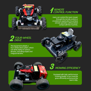 เครื่องตัดหญ้า4ล้อขับเคลื่อนด้วยตนเองเครื่องตัดหญ้าลาดชัน - Product Image 5
