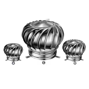 กังหันลมประหยัดพลังงานพัดลมระบายความร้อนบนหลังคาแบบไม่มีไฟใช้ในอุตสาหกรรม - Product Image 2