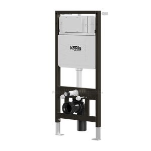 Wall Hung <strong>WC</strong> Toilet HDPE Plastic Dual Flush Concealed <strong>Cistern</strong> tank with Metal Frame to Fit Flush Plate - Product Image 2