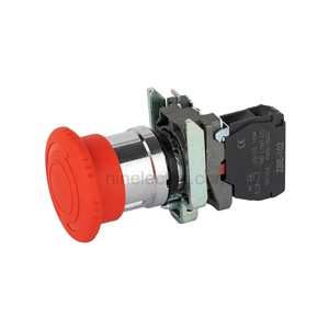NIN XB4-BS542 arresto di emergenza, spegnimento 22mm a scatto pulsante di rilascio N/C mantenuto interruttore a pulsante - Product Image 1