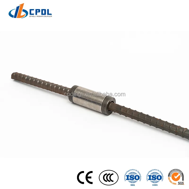 Real Estate Construction Materials Steel Structure One Touch Steel Bar Connector Grout Steel Bar Connector