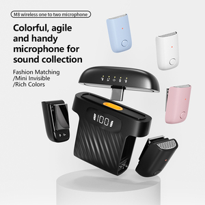 New M8 một đến hai mini không dây Lavalier Microphone thông minh tiếng ồn hủy bỏ cho live streaming - Product Image 2