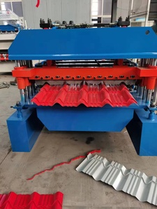 China Supplier's Used Q Tile Roof Roll Forming Machine Sale Glazed Iron Sheet Roofing Steel PLC Control <strong>System</strong> Motor Gear Core - Product Image 4