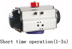 DN100 PN16ตัวกระตุ้นนิวเมติกดำเนินการผงไหลควบคุมวาล์วผีเสื้อ - Product Image 3