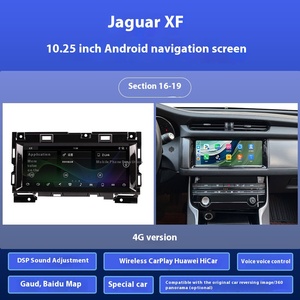 Android OS modifiye akıllı araba navigasyon büyük LCD ekran 16-20 Jaguar XF/XFL Stereo DSP merkezi kontrol CarPlay uyumlu - Product Image 5