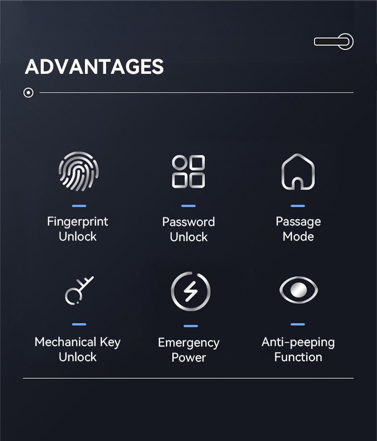 Cheap Fashion Waterproof Digital Biometric Security Fingerprint  Keypad Home Ttlock Phone Door Smart Lock