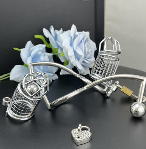 Dk bán chạy nhất kim loại nam chastity thiết bị với móc hậu môn chastity khóa quan hệ tình dục Cock Ring khóa quan hệ tình dục tình yêu lồng sản phẩm cho nam - Product Image 4