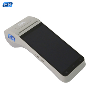 Dispositivo POS Android compacto POS de mano con pantalla de 5,5 pulgadas, cámaras duales, procesador de cuatro núcleos NFC, impresión térmica MPOS - Product Image 1