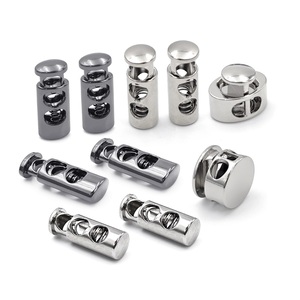 Tope de cuerda de resorte de palanca personalizado, tope de cuerda con cordón de Metal, tapón de cuerda redondo elástico de 6mm para pantalones cortos de Bikini de cuerda - Product Image 5