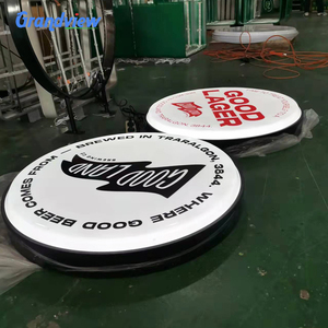 広州panaflex看板広告アルミライトボックスサインボードデザイン会社主導ボックスと壁看板