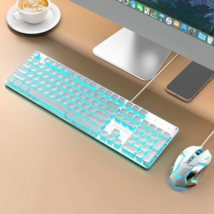 Venta al por mayor, teclado de escritura a máquina luminoso, cómodo y de buena sensación para ordenador y juegos con palabras árabes rusas - Product Image 4