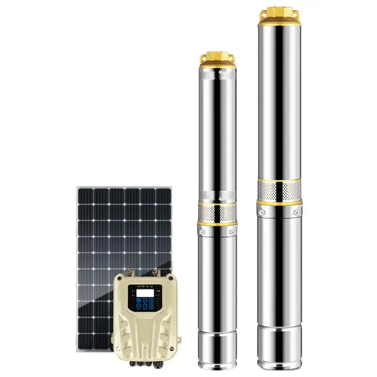 Pompes à énergie solaire Drimore Dc48V Pompe à eau submersible pour puits profonds de forage pour l'irrigation agricole