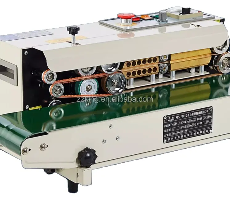 FR-900 Automatic Air Tight Heat Sealer Continuous Band Sealer Machine Heat Sealing Machine