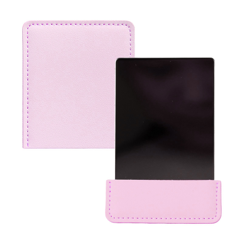 Purple PU Leather Mirror