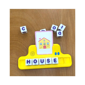 OEM New Arrival Vorschule Sprache Lernen Lernspiel zeug Matching Letters Rechtschreib ung Wörter Cube Card Block Spielzeug für Kinder