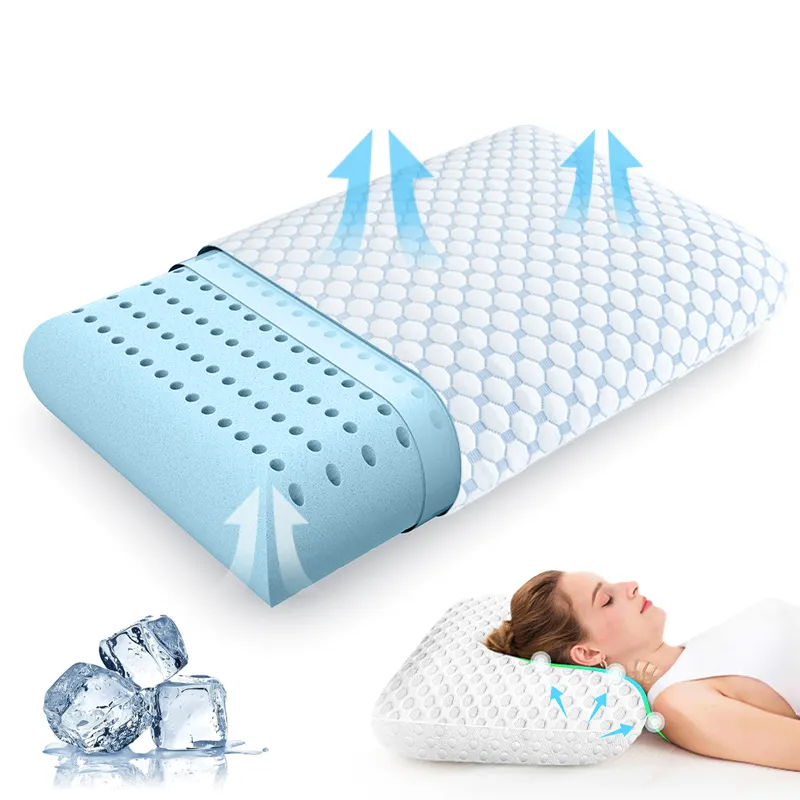 Kustom ergonomis tidur tengkuk ortopedi busa memori bantal tempat tidur untuk tidur nyaman