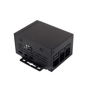 Metall gehäuse in Industrie qualität (D) für Raspberry Pi 5, größerer Innenraum, unterstützt die Installation eines offiziellen Lüfter