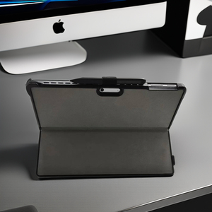 Microsoft Surface Pro10 için PC + TPU kılıf/9 Kickstand kapak çoklu görünüm PU deri kalemlik Tablet hafif sert kabuk - Product Image 4