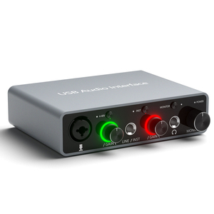 Interfaz de audio personalizable XLR 24bit-192khz mezclador de grabación de estudio M tarjeta de sonido de audio interfaz de audio USB - Product Image 1