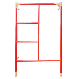 Andamios de Marco móvil con plataforma de trabajo con ruedas Venta caliente Andamio móvil Marco rojo de aluminio Placa base de andamio - Product Image 2