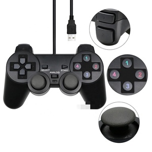 USB con cable Gamepad Stick para PC PSP consola Arcade vibración Joystick juego volante ordenador portátil Joystick controlador
