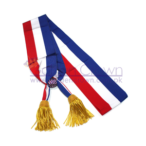 Fransız kanat Echarpe prestij dökün Maire ile altın püskül zarif numarası şeklinde ters sonsuzluk eşarp - Product Image 1