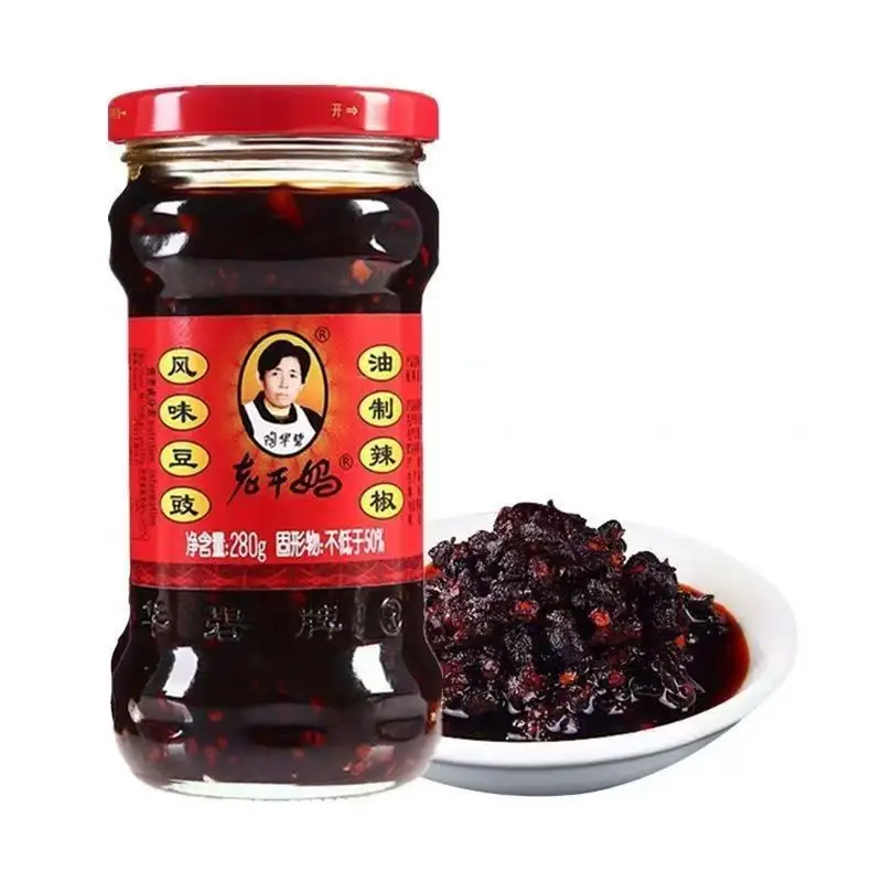 Laoganma Großhandel chinesisches Speisegetränk 280 g Hühnchenöl Chili-Soße heiß gewürzig dick