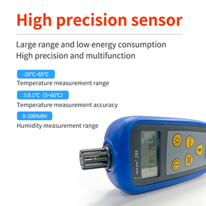Medidor de temperatura y humedad de referencia estándar digital de mano higrómetro con sensor - Product Image 3