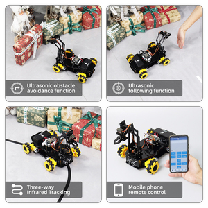 Kit di combinazione casuale motore + cingolato ruota cingolata Kit per Smart Car Robot Kit ruote elettriche per Arduino 4WD Robot Smart Car - Product Image 5